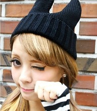 free shipping NEW Handmade Knited hat Wool hat Yarn devil cap Japan's style shining cap monster bunny cap 2024 - buy cheap