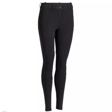 Calças equestre feminina preto e marrom, calça feminina respirável e macia para andar de cavalo 2024 - compre barato