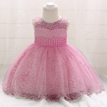 0-24M Infant Girl Princess Party Dresses Lace Flower Girls Christening Gown Baptism Clothes Newborn Girls Clothes Birthday Gift 2024 - buy cheap