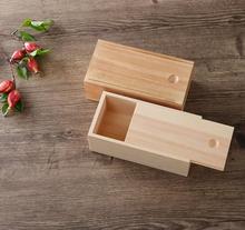 1pcs Handmade Jewelry Storage Box Wood Plain Candy Case Ring Organizer Crafts Case 2024 - buy cheap