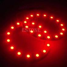 2x12V 60MM 15 LED 3528 chip SMD tipo Ojos de Ángel para coche anillo de luz rojo brillante nuevo 2024 - compra barato