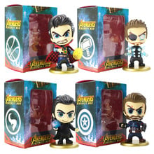 10cm Infinity War Figure Toys Thor Captain America Doctor Loki Avengers Model Dolls Birthday Gifts 2024 - buy cheap