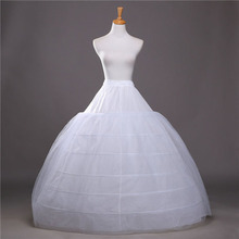 2018 SoDigne Ball Gown Petticoats For Wedding Dresses Elastic 6 Hoops One Tiers Dress Underskirt Crinoline Wedding Accessories 2024 - buy cheap