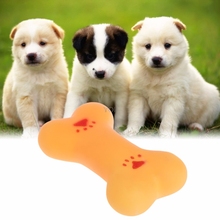 Pet Dog Toys Bite Chew Squeaky toy Bone Shaped Dogs Cats Puppy Small Soft Rubber Teeth Training Toy Pet Supplies 2024 - buy cheap