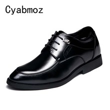 Cyabmoz Men Fashion Height Increase Elevator Shoes 6 cm Invisibly Heel for Party Wedding Daily Business Dress Oxfords Men Shoes 2024 - buy cheap