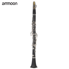 ammoon ABS Clarinet Bb Cupronickel Plated Nickel 17 Key with Cleaning Cloth Gloves Screwdriver Woodwind Instrument 2024 - buy cheap
