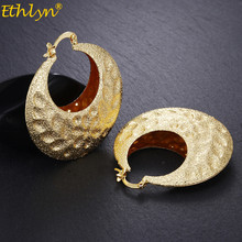 Ethlyn  Gold Color Circle Earring Senegal Wedding/Party Jewelry African/Arab Jewelry Mother Gifts E178 2024 - buy cheap
