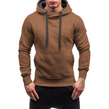 Male Sweatshirt Outwear Tops Blouse Pullover Casual Sportswear Men's Tracksuits Sweatshirts Autumn Winter Solid Hooded Hoodies 2024 - buy cheap
