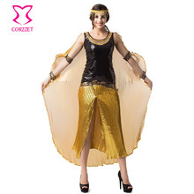 Роскошный костюм принцессы из древнего египетского Египта, Фараона, королевы пирамидов, Клеопатры, костюмы на Хэллоуин для женщин 2024 - купить недорого