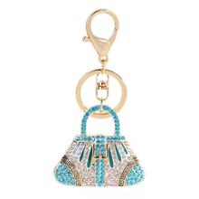 New fashion crystal bag shape keychain Alloy car key ring Beautiful bag pendant accessories charm jewelry Key Chains 2024 - buy cheap