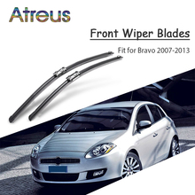 Atreus-limpiaparabrisas delanteros de goma de alta calidad, 2 uds., para Fiat Bravo 2013 2012 2011 2010 2009 2008 2007, accesorios 2024 - compra barato