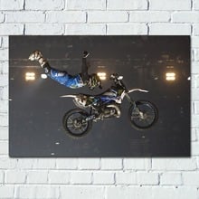 M otocross moto bike extreme motorbike Wallpaper Wall Art Poster Canvas Cloth Printed for Room Decor 2024 - buy cheap