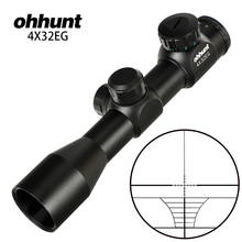 ohhunt 4x32EG 1 inch Compact Hunting Rifle Scope Tactical Optical Sight Red Green Illuminated Rangefinder Reticle Riflescope 2024 - buy cheap