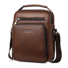 Mensageiro Saco De Couro PU Sacos de Ombro Saco Crossbody macho dos homens dos homens de cor de Café Do Vintage Saco Crossbody bolsas 2024 - compre barato