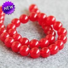 Accessory For Necklace Bracelet 10mm Red Chalcedony Round Semi Finished Stone Balls Gifts Loose DIY Beads 15inch Jewelry Making 2024 - buy cheap