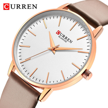 CURREN Rose Gold Clock Women Watches Luxury Brand Leather Analog Quartz Watch Ladies Wristwatch Waterproof New Montre Femme 2024 - buy cheap