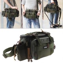 Bolsa de pesca verde do exército, multifuncional, à prova d'água, bolsa de ombro com cintura, mensageiro, bolsa de armazenamento de câmera de pesca 2024 - compre barato
