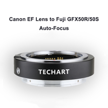 Techart EF-GFX EF-FG01+ Camera Adapter Mount for Canon EF Lens to Fujifilm GFX Auto focus Adapter for GFX50R GFX50S GFX 50R 50S 2024 - compre barato