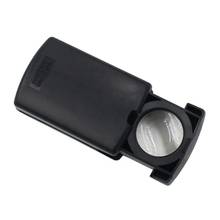 Pocket Black Microscope LED Fold Eye Jewelry Loupe Pull Type Jewelry Magnifier with LED Light Jewelry Loupe 30X 2024 - buy cheap
