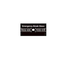 Cristal de rotura de emergencia para alarma, botón de alarma de rotura de emergencia 2024 - compra barato