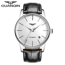 GUANQIN-reloj mecánico automático para hombre, pulsera de cuero, marca de lujo, de calidad, Hardlex MIYOTA, 2021 2024 - compra barato