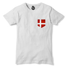 Men'S Brand Clothing Vintage Print Pocket Denmark Flag T Shirt Danish Footballer Mens Fancasual Fitness Clothing Tops Tees 2024 - buy cheap