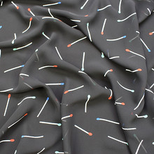 HLQON polyester plain Chiffon black matches fabric for dress cloth felt patchwork tissue coat Sewing DIY Material by 100x145cm 2024 - buy cheap