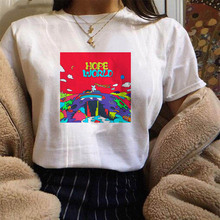 Blusas de cuello alto para mujer, blusas ajustadas con Espalda descubierta, sin mangas, álbum, ropa vintage con estampado de Hope World 2024 - compra barato