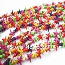 14mm Mix Color Synthetic Loose Stone Jewelry Starfish Beads for DIY Jewelry Findings 2024 - buy cheap