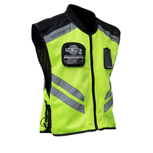 Chaleco reflectante de alta visibilidad para motocicleta, chaqueta sin mangas fluorescente para ciclismo y deportes, equipo de Moto 2024 - compra barato