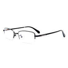 New Hot Eyeglasses Frame for Men Eyewear Optical Semi-Rimless Alloy Man Glasses Frame Half Rim Prescription Spectacles 2024 - buy cheap