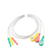 Grabador holter AAAMI, cable de plomo ECG, 3 Cables, Snap,IEC D1.5 a Snap 4,0, Holter para máquina Holter ECG, envío gratis 2024 - compra barato