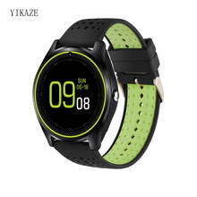 YIKAZE  V9 Smart Watch with Camera Bluetooth Smartwatch SIM Card Wristwatch for Android Phone Wearable Devices pk dz09 A1 2024 - buy cheap