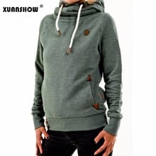 XUANSHOW 2019 Winter Hoodies for Women Cotton Long Sleeve Pocket Thick Keep Warm Fashion Pullovers Ladies Coat Outwear 2024 - buy cheap