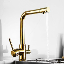 Filter Kitchen Faucet Drinking Water Single Hole Black Hot & cold Brass Pure Water Sinks Deck Mounted Mixer Tap Gold/Chrome 2024 - buy cheap
