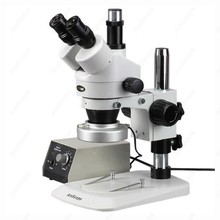 Microscopio estéreo Trinocular, suministros de AmScope 7X-90X, microscopio estéreo Trinocular con anillo de luz de aluminio de 80 LED 2024 - compra barato