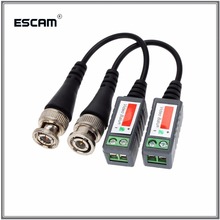 2pcs/Set CCTV Camera Passive Transceivers Video Balun BNC Connector Coaxial Cable Adapter 2000ft Distance Twisted Cable 2024 - buy cheap