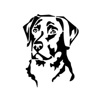 Labrador Retriever  Car Sticker Head Decal Window Bumper Sticker Car Dog Love Pet Lab Lover exterior accessories 2024 - buy cheap