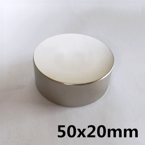 1pcs  50 * 20mm super strong neodymium magnet N35 disc permanent magnet rare earth art process neodymium iron boron magnet 2022 - buy cheap