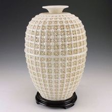 Requintado Do Vintage Chinês Dehua Porcelana Handwork Ornamento Vaso 2024 - compre barato