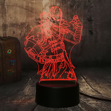 NEW Game PUBG TPS Cool Battle Royale Dark Voyager 3D LED Night Light 7 Colors Desk Lamp Kids House Decor Light Christmas lamp 2024 - buy cheap