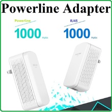 Пара, сетевой адаптер RJ45 Gigabit 1000 Мбит/с Powerline, AV1000 Ethernet PLC Адаптер, Wi-Fi роутер, IPTV, Homeplug AV2 2024 - купить недорого