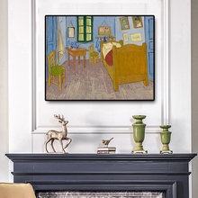 Artists Vincent Van Gogh Bedroom In Arles Oil Painting on Canvas Posters and Print Scandinavian Art Wall Picture for Living Room 2024 - buy cheap