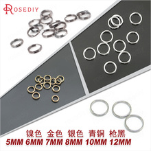 (9848)Diameter 5MM 6MM 7MM 8MM 10MM 12MM Iron Double Loop Jump Rings & Split Rings Jewelry Connect Accessories Findings 2024 - buy cheap