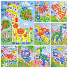 Children's handmade Crystal mosaic EVA sponge stickers paste paper kindergarten DIY kit toys gift 2024 - buy cheap