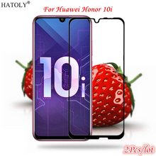 2 piezas de vidrio templado Huawei Honor 10i para Huawei Honor 10i película pegamento completo cobertura completa Protector de pantalla para Huawei Honor 10i 2024 - compra barato