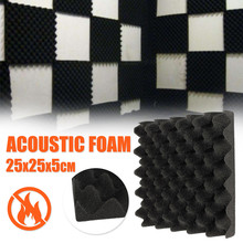 1PCS Acoustic Foam 25*25*5CM Soundproofing Foam Egg Crate Studio Acoustic Foam Soundproofing Treatment Egg Profile Tile Wedge 2024 - buy cheap