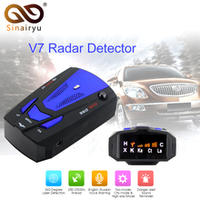 Excelvan 360 Degree Car Radar Full 16 Band V7 Red Safety Speed Anti-Radar Laser Detector Voice Alert Detector LED Display 2024 - buy cheap