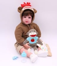 Bebes reborn doll 52cm soft silicone reborn baby dolls com corpo de silicone menina baby dolls Christmas gifts bebe doll reborn 2024 - buy cheap