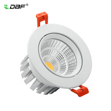 [DBF]Super Bright LED COB Recessed Downlight Dimmable 6W 9W 12W Angle Adjust Ceiling Spot Light Home Lighting 3000K/4000K/6000K 2024 - buy cheap